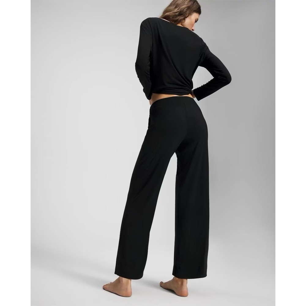 Soma Cool Nights Pajama Pants Black Sz Medium Ultra Soft - Picture 4 of 14